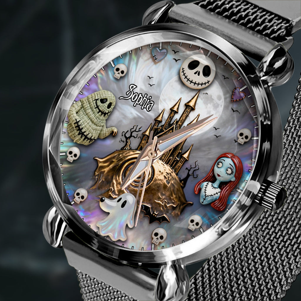 Personalized Halloween Women Hand Watch Unique Ghost Design Women Hand Watch GradoCreations