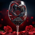 Personalized Nightmare Wine Glass with Long Stem for Couples Wine Glass With Long Stem GradoCreations
