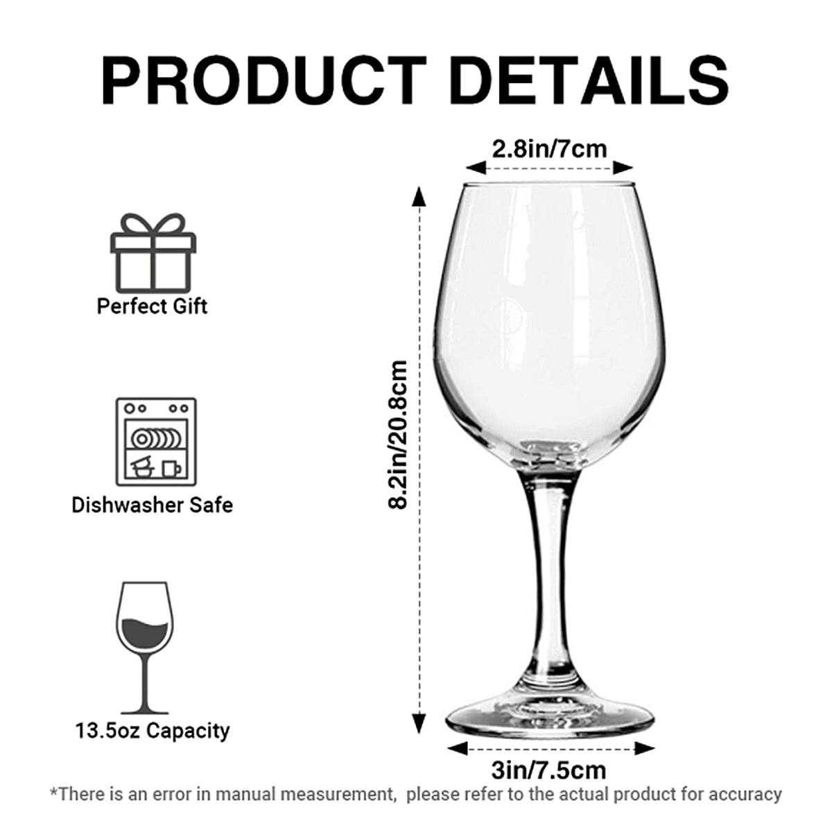 Personalized Nightmare Wine Glass with Long Stem for Couples Wine Glass With Long Stem GradoCreations