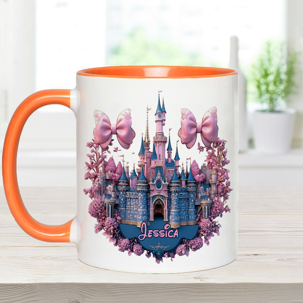 Personalized Magical Castle Accent Mug Custom Name Gift Accent Mug GradoCreations
