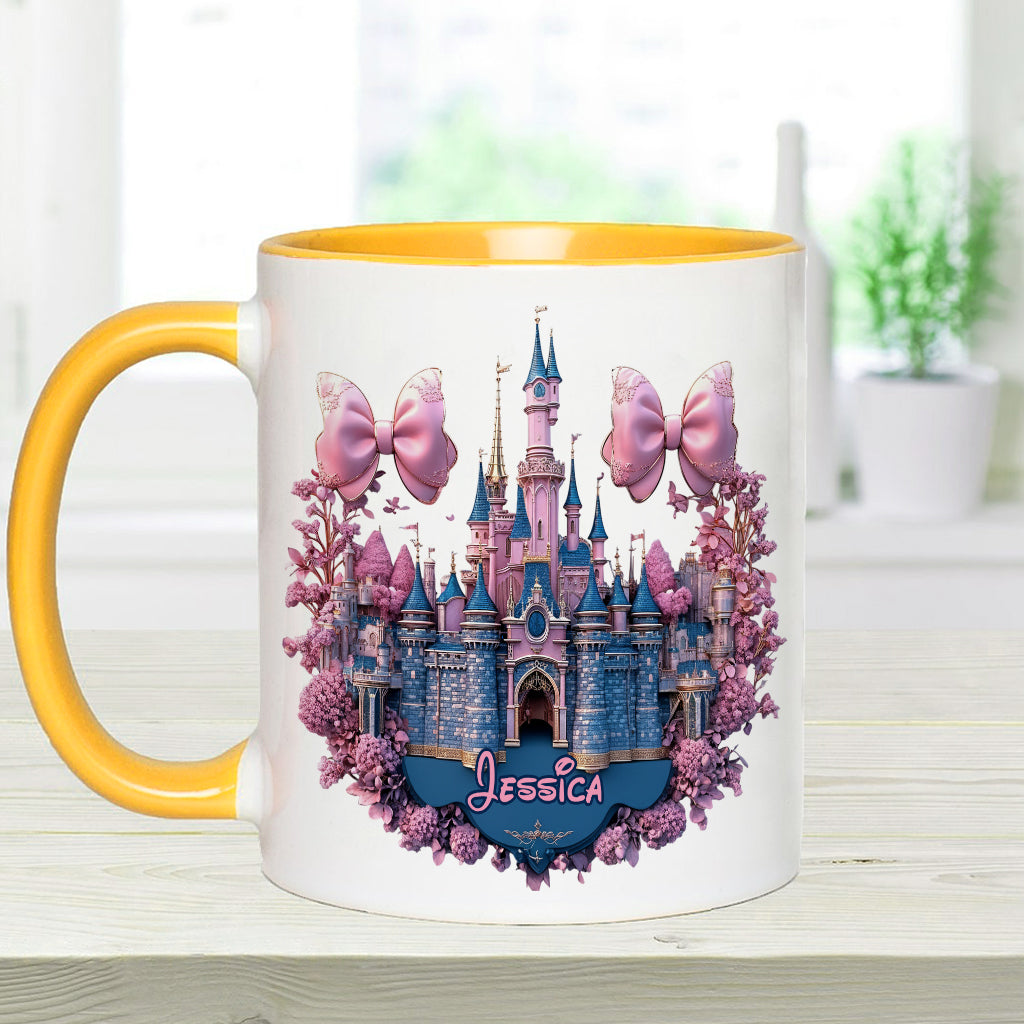 Personalized Magical Castle Accent Mug Custom Name Gift Accent Mug GradoCreations
