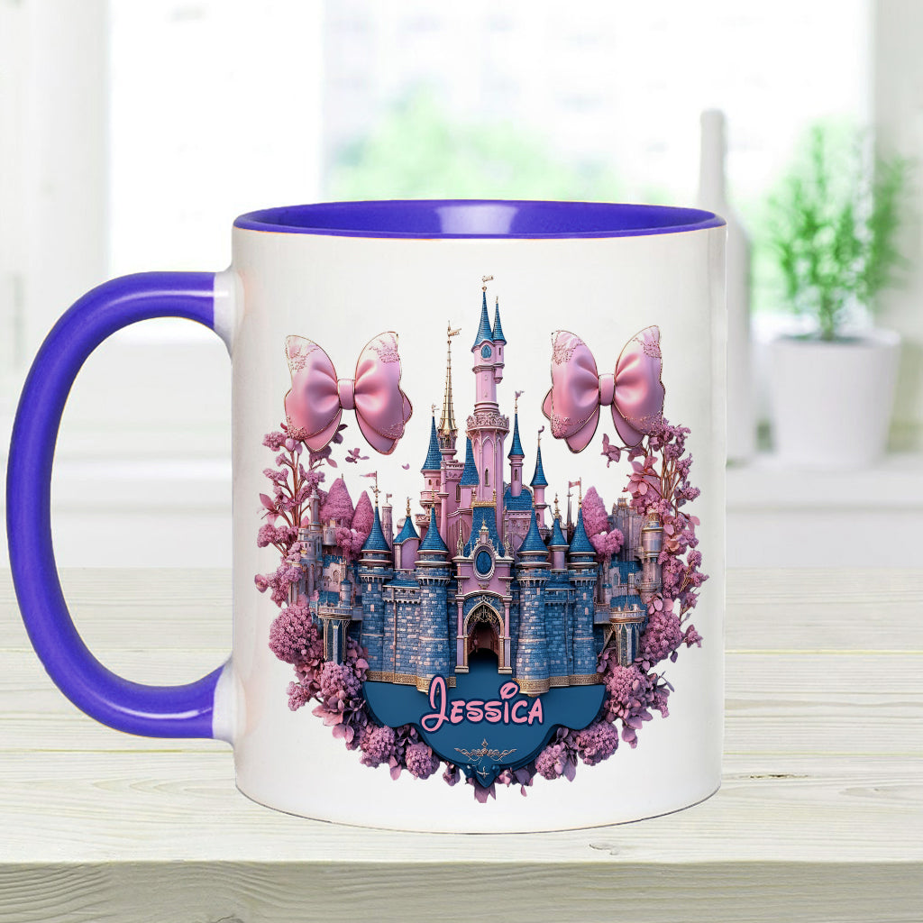 Personalized Magical Castle Accent Mug Custom Name Gift Accent Mug GradoCreations