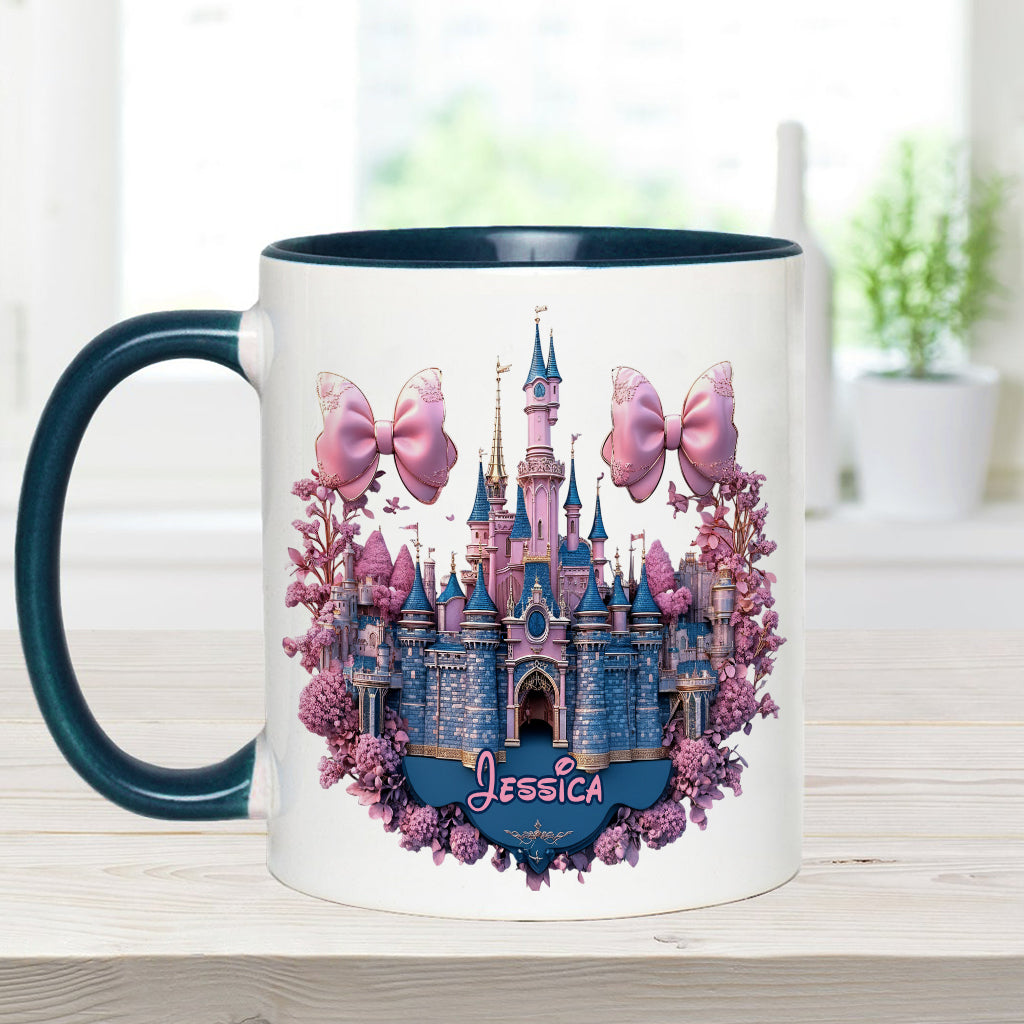 Personalized Magical Castle Accent Mug Custom Name Gift Accent Mug GradoCreations