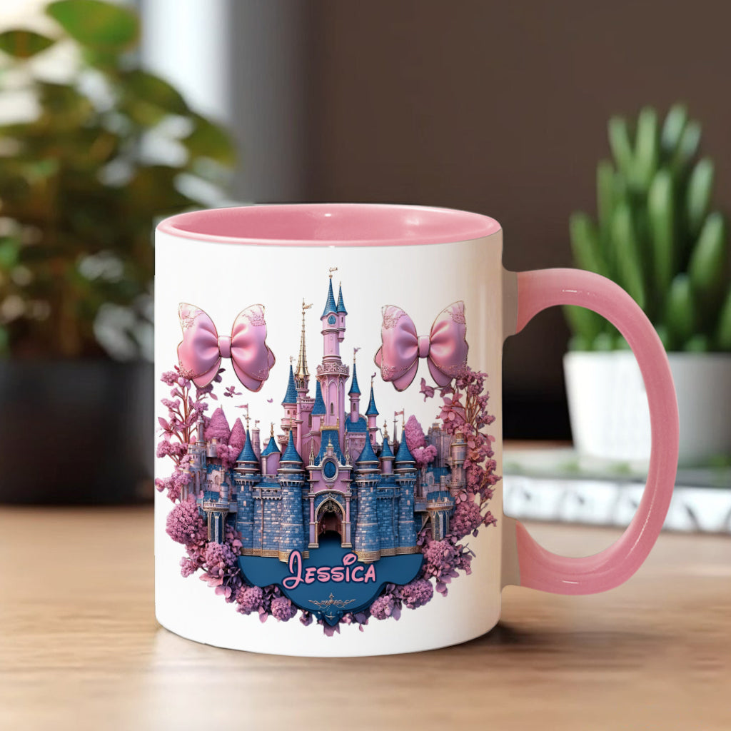 Personalized Magical Castle Accent Mug Custom Name Gift Accent Mug GradoCreations