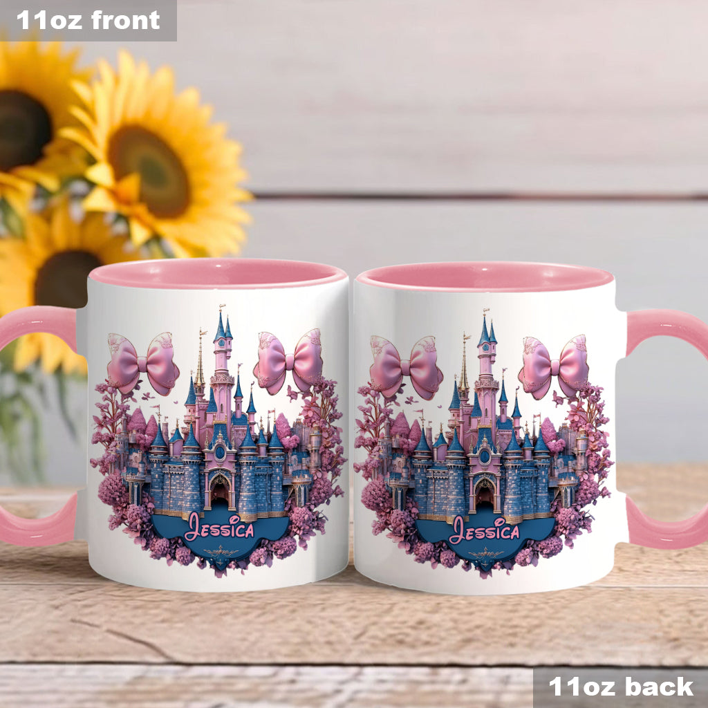 Personalized Magical Castle Accent Mug Custom Name Gift Accent Mug GradoCreations