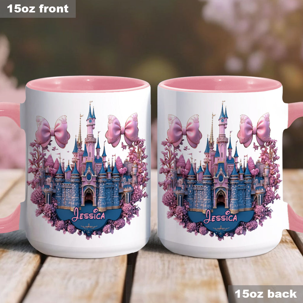 Personalized Magical Castle Accent Mug Custom Name Gift Accent Mug GradoCreations