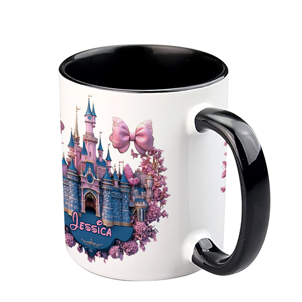Personalized Magical Castle Accent Mug Custom Name Gift Accent Mug GradoCreations