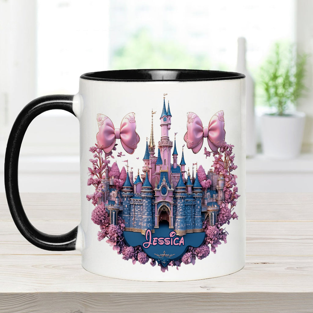 Personalized Magical Castle Accent Mug Custom Name Gift Accent Mug GradoCreations