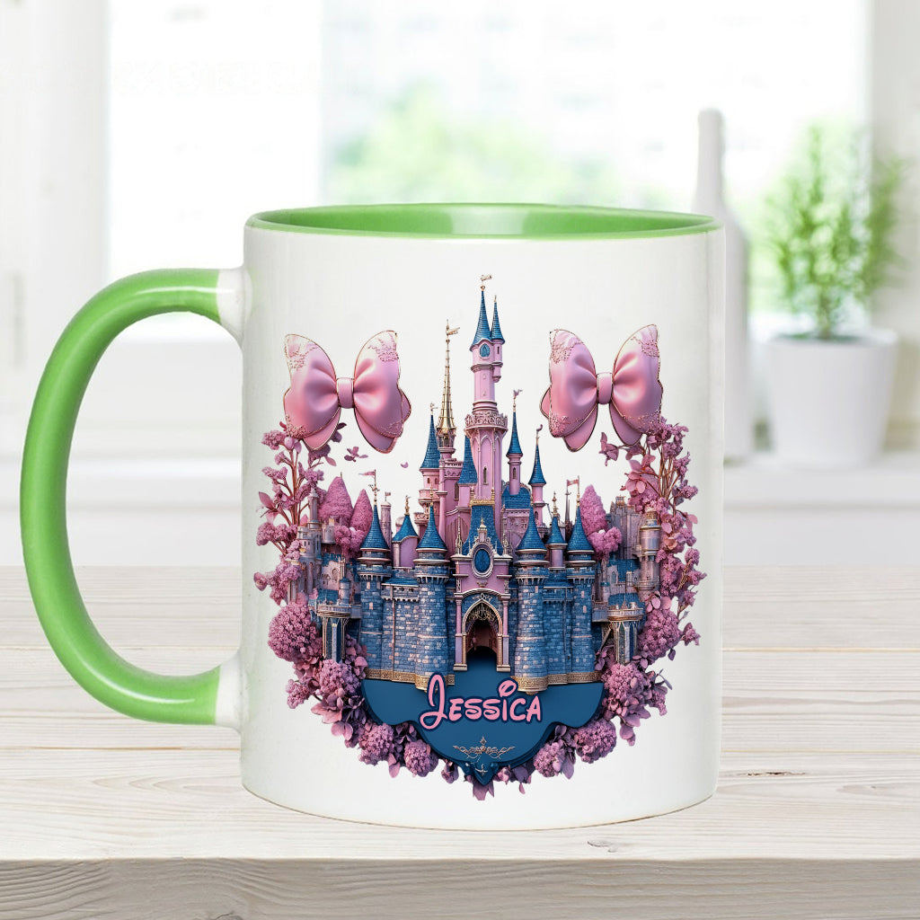 Personalized Magical Castle Accent Mug Custom Name Gift Accent Mug GradoCreations