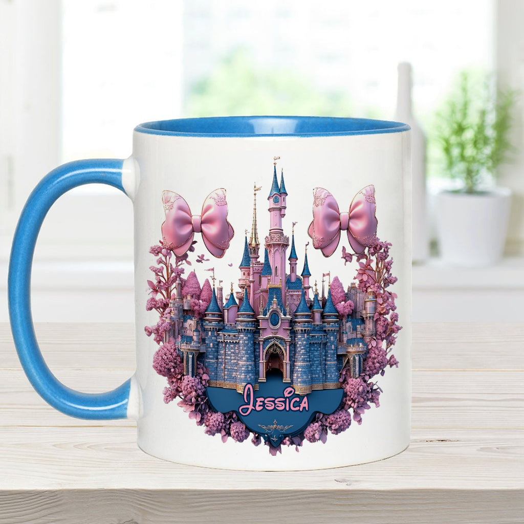 Personalized Magical Castle Accent Mug Custom Name Gift Accent Mug GradoCreations