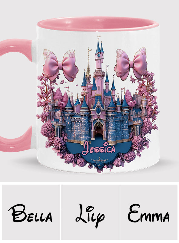 Personalized Magical Castle Accent Mug Custom Name Gift Accent Mug GradoCreations
