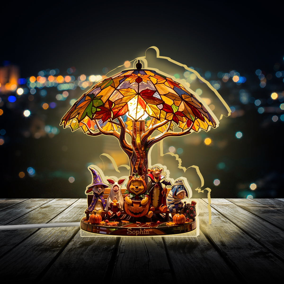 Personalized Acrylic LED Night Light Custom Shape Gift Idea Acrylic LED Night Light GradoCreations