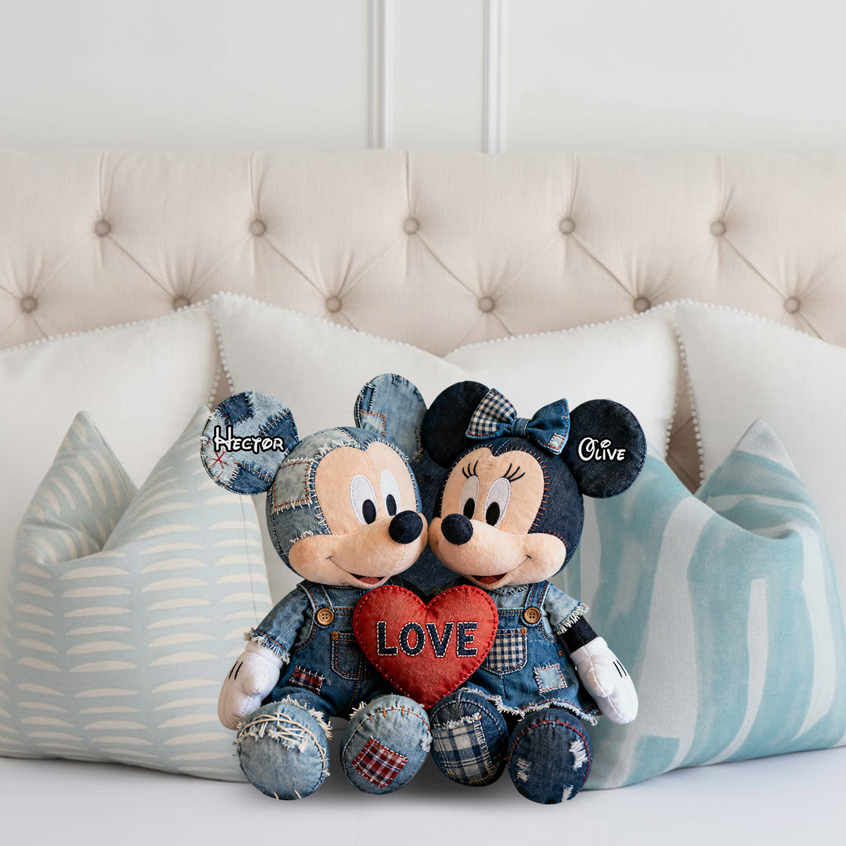Personalized Faux Fur Shaped Pillow Custom Gift for Couples Faux Fur Shaped Pillow GradoCreations