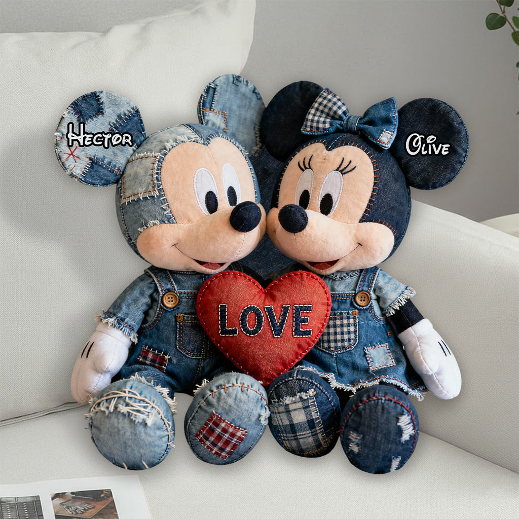Personalized Faux Fur Shaped Pillow Custom Gift for Couples Faux Fur Shaped Pillow GradoCreations