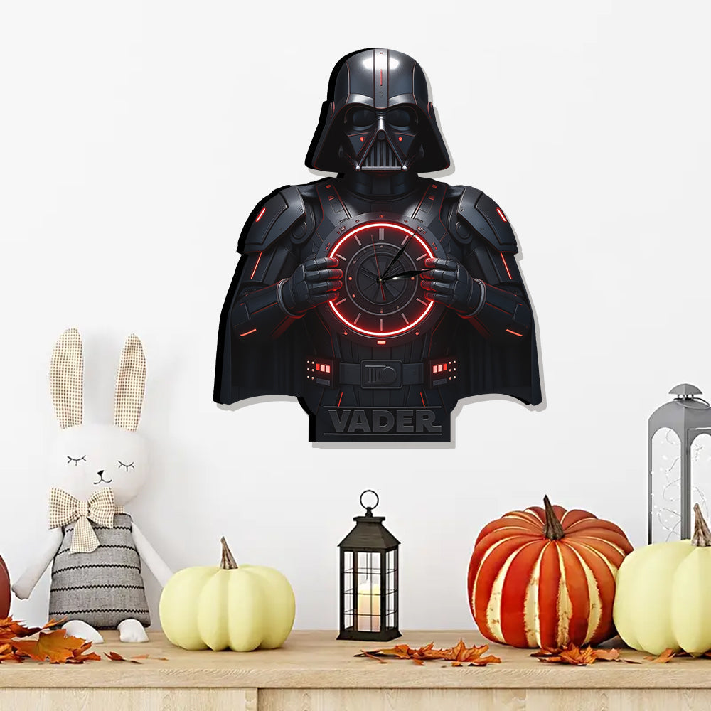 Personalized LED Light Wall Clock Custom Star Wars Decor Gift LED Light Wall Clock GradoCreations