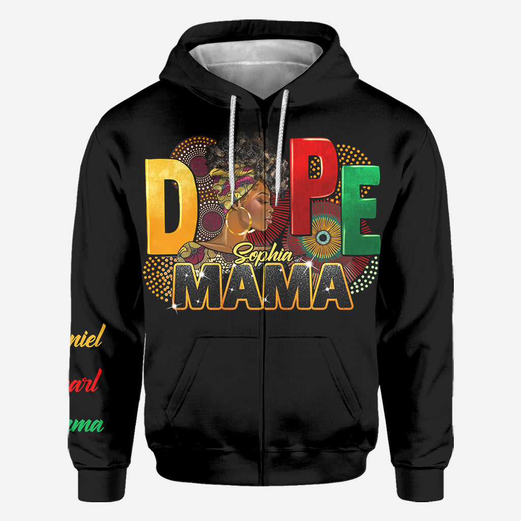 Personalized African American All Over Shirt for Mom | Custom Gift All Over Shirt GradoCreations