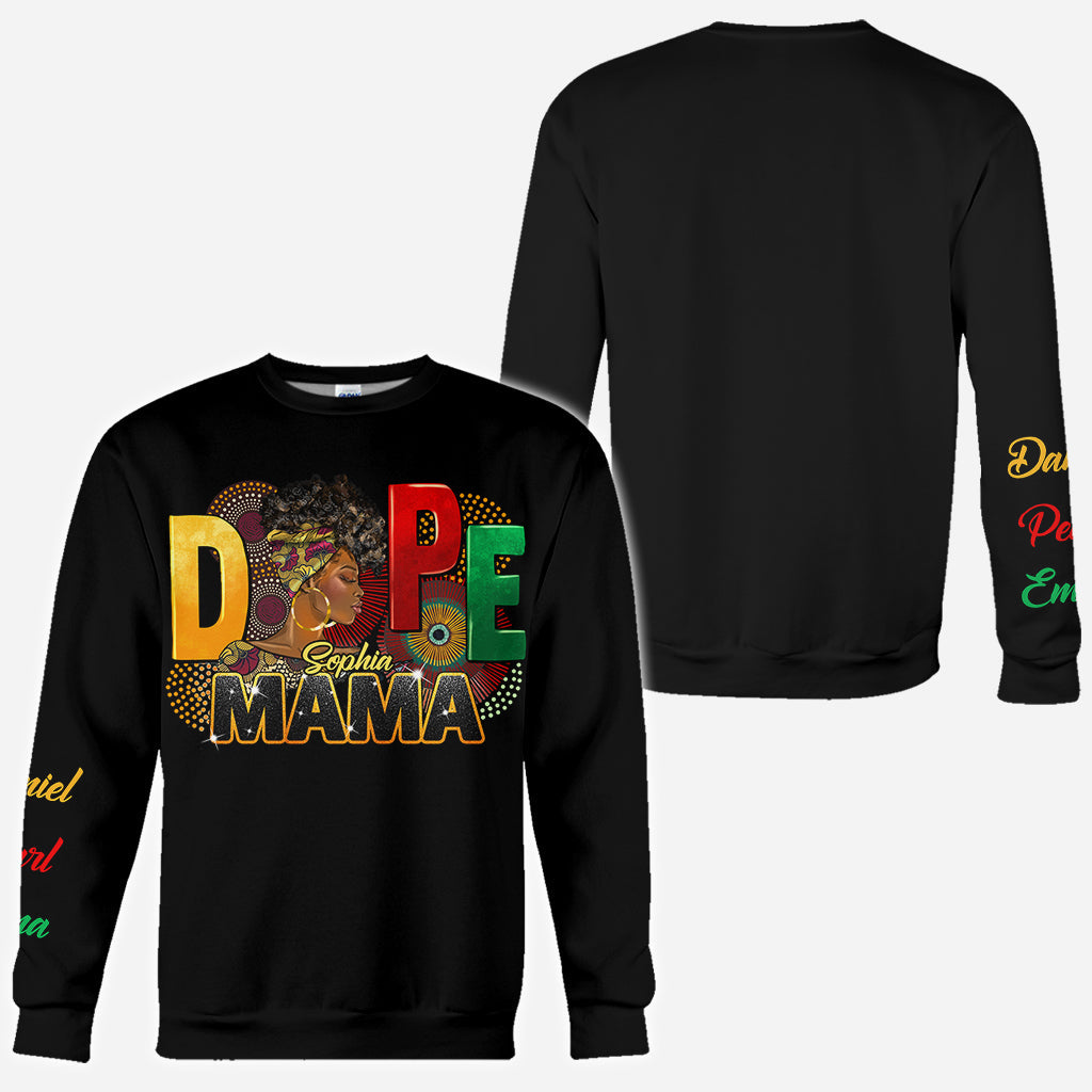 Personalized African American All Over Shirt for Mom | Custom Gift All Over Shirt GradoCreations