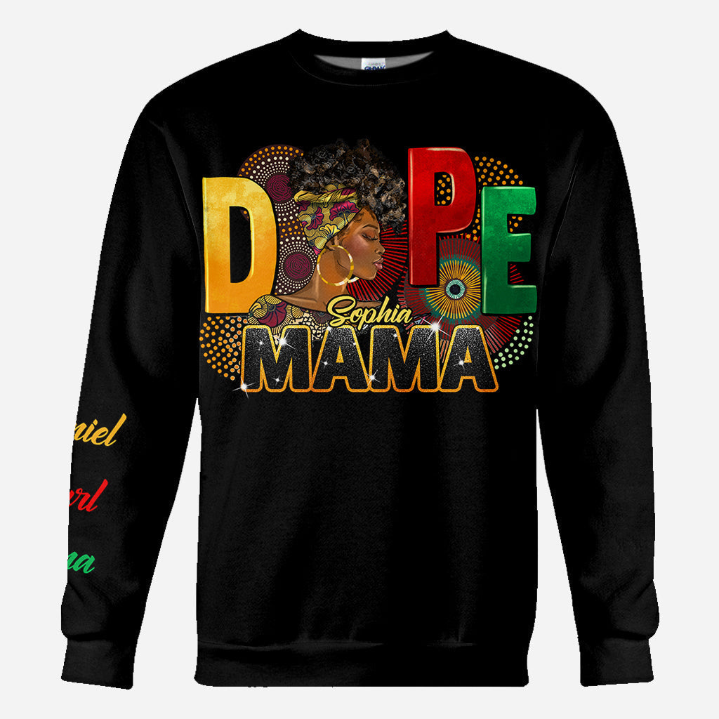 Personalized African American All Over Shirt for Mom | Custom Gift All Over Shirt GradoCreations