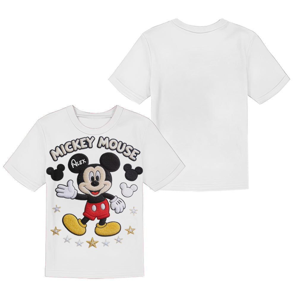 Personalized Mickey Mouse Kids T-Shirt & Shorts Set Kid T-shirt & Shorts GradoCreations