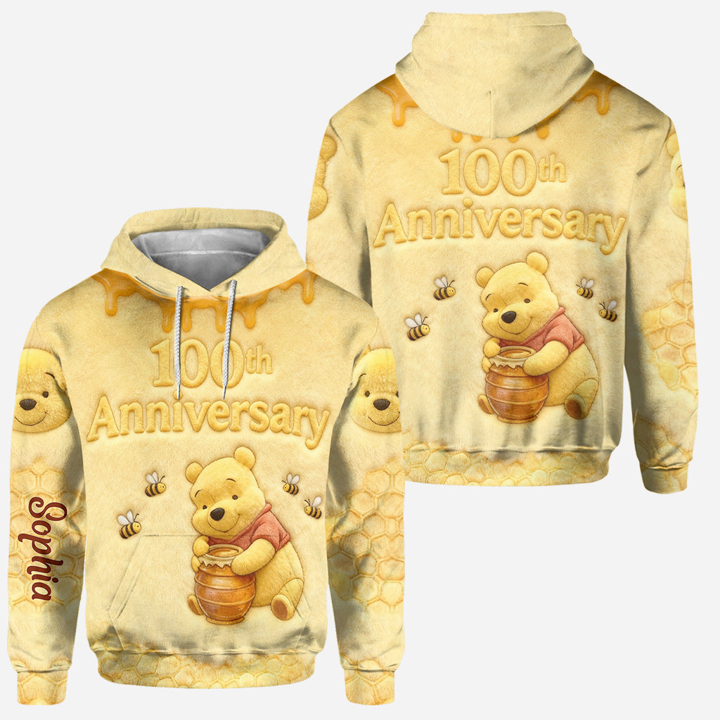 Personalized Yellow Bear Hoodie & Leggings Gift for Kids Hoodie & Leggings GradoCreations