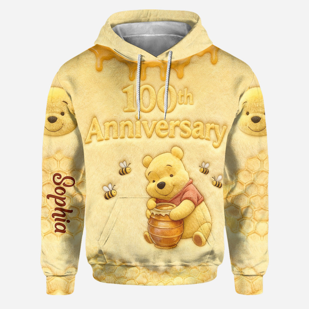 Personalized Yellow Bear Hoodie & Leggings Gift for Kids Hoodie & Leggings GradoCreations