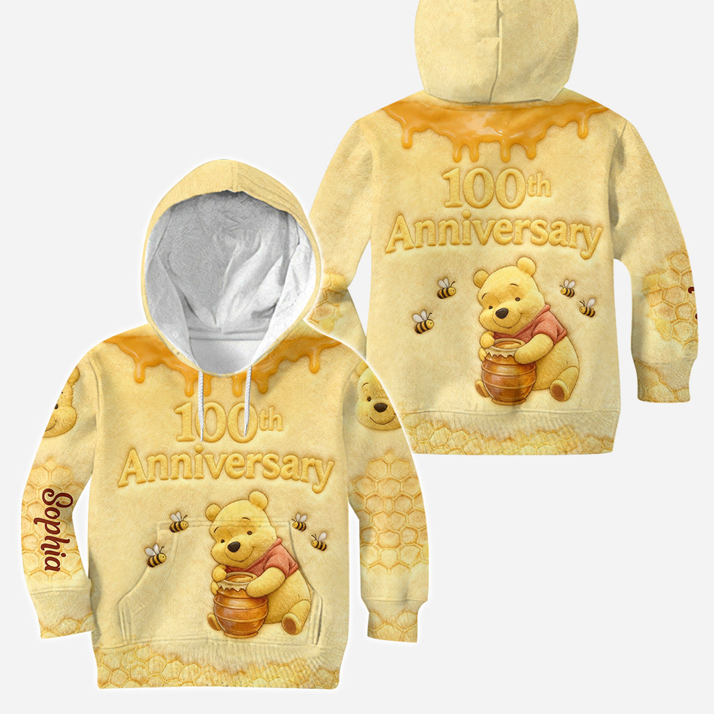 Personalized Yellow Bear Hoodie & Leggings Gift for Kids Hoodie & Leggings GradoCreations