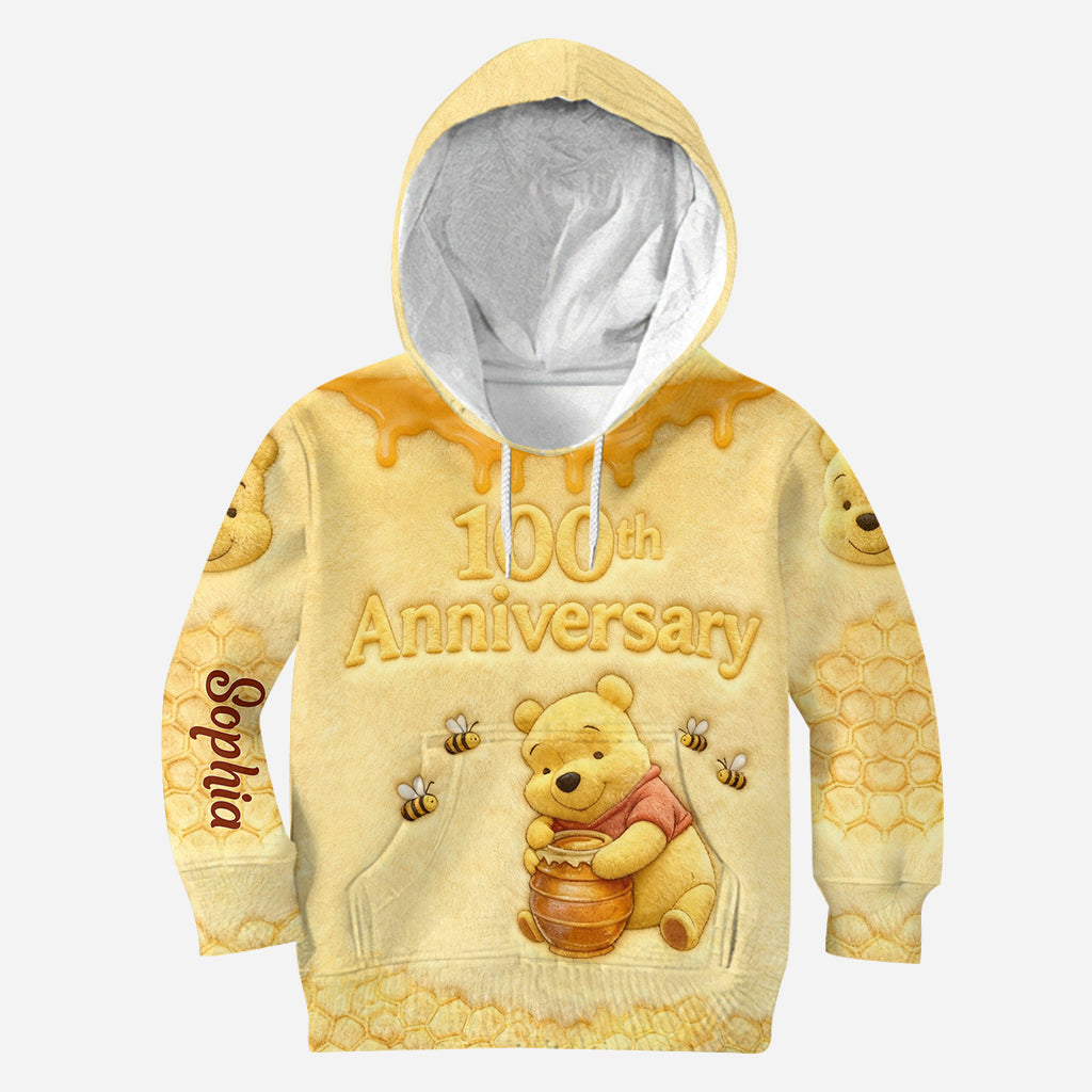 Personalized Yellow Bear Hoodie & Leggings Gift for Kids Hoodie & Leggings GradoCreations