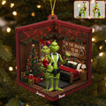 Personalized Naughty Green Couple Christmas Ornament Gift Ornament GradoCreations