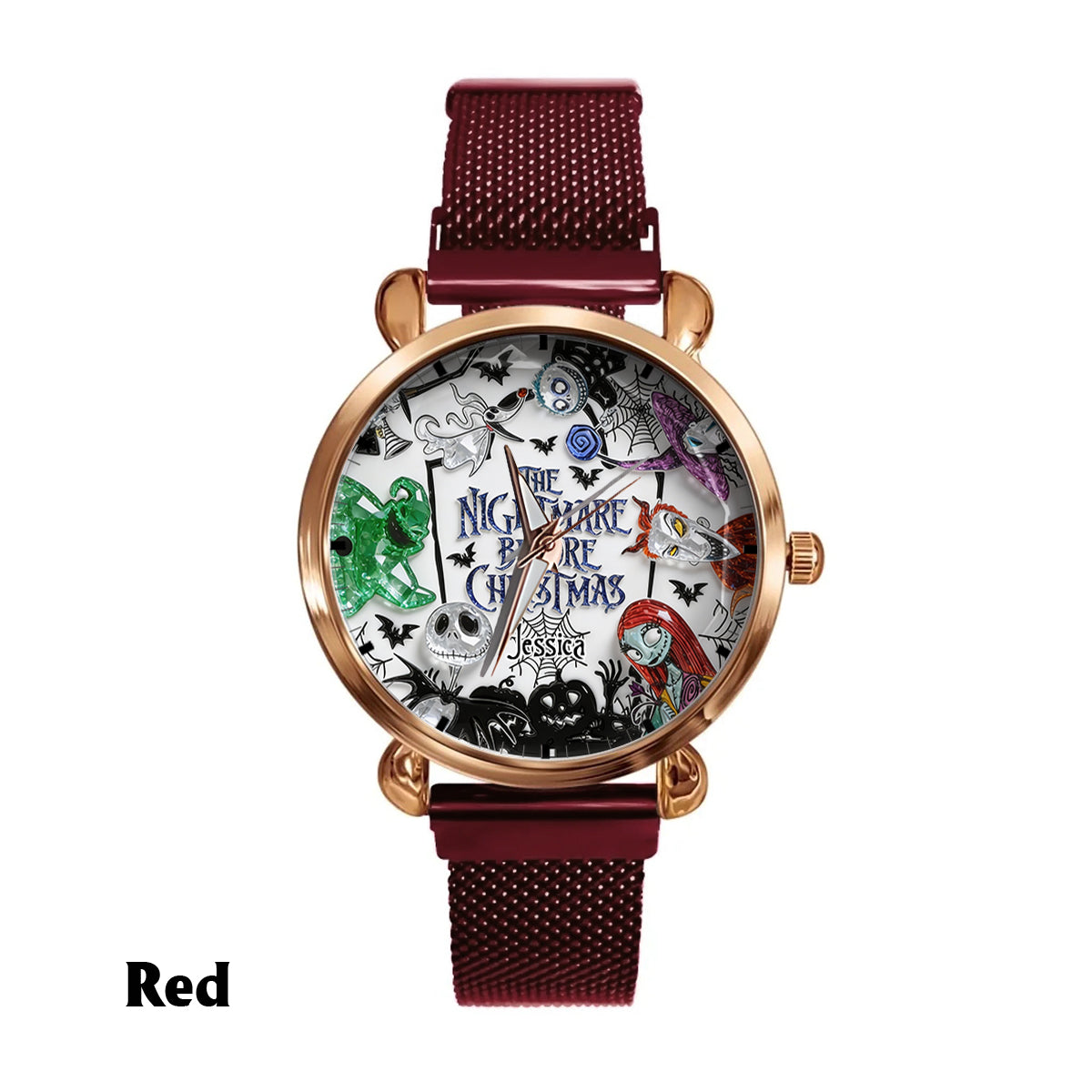 Personalized Nightmare Before Christmas Women's Watch Custom Design Gift Women Hand Watch GradoCreations