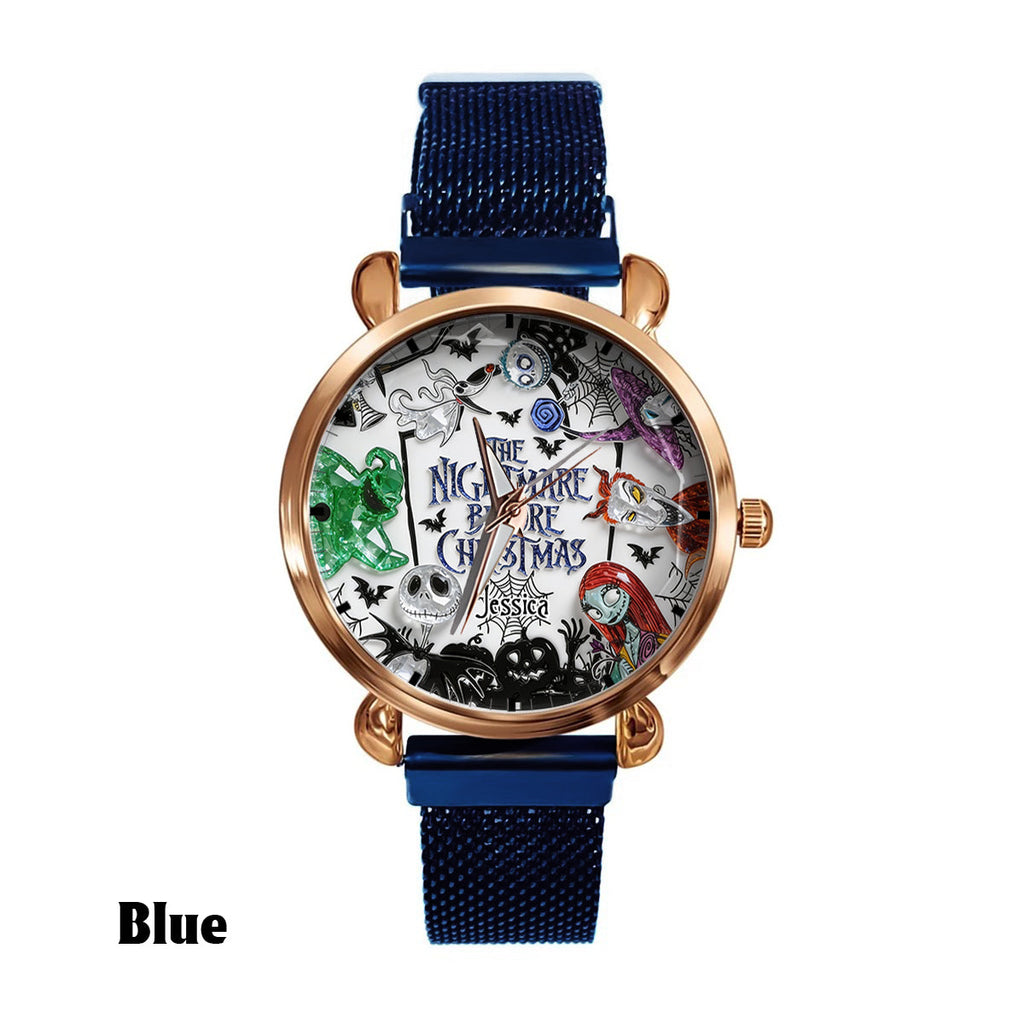 Personalized Nightmare Before Christmas Women's Watch Custom Design Gift Women Hand Watch GradoCreations
