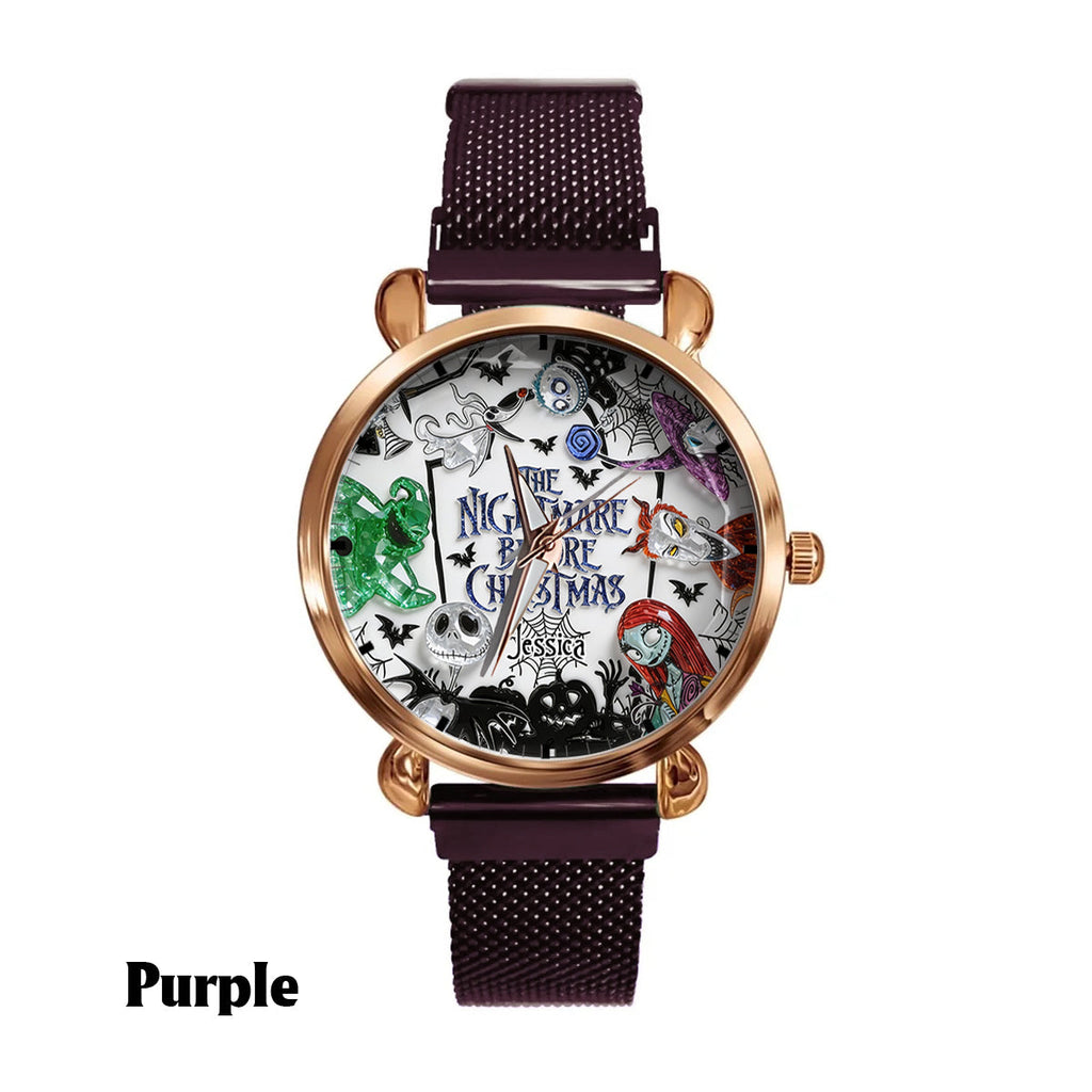Personalized Nightmare Before Christmas Women's Watch Custom Design Gift Women Hand Watch GradoCreations