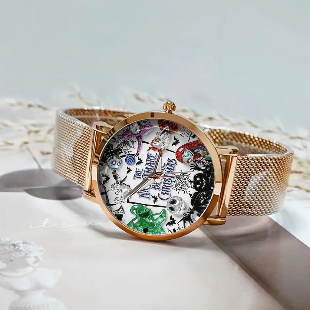 Personalized Nightmare Before Christmas Women's Watch Custom Design Gift Women Hand Watch GradoCreations