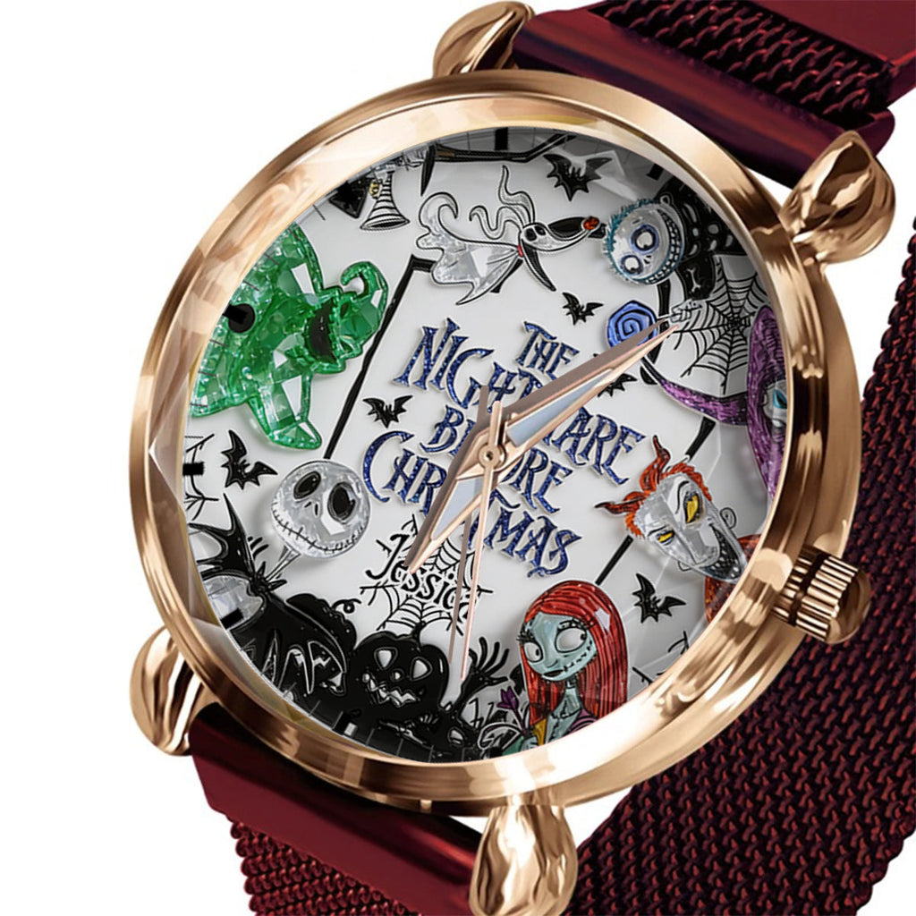 Personalized Nightmare Before Christmas Women's Watch Custom Design Gift Women Hand Watch GradoCreations