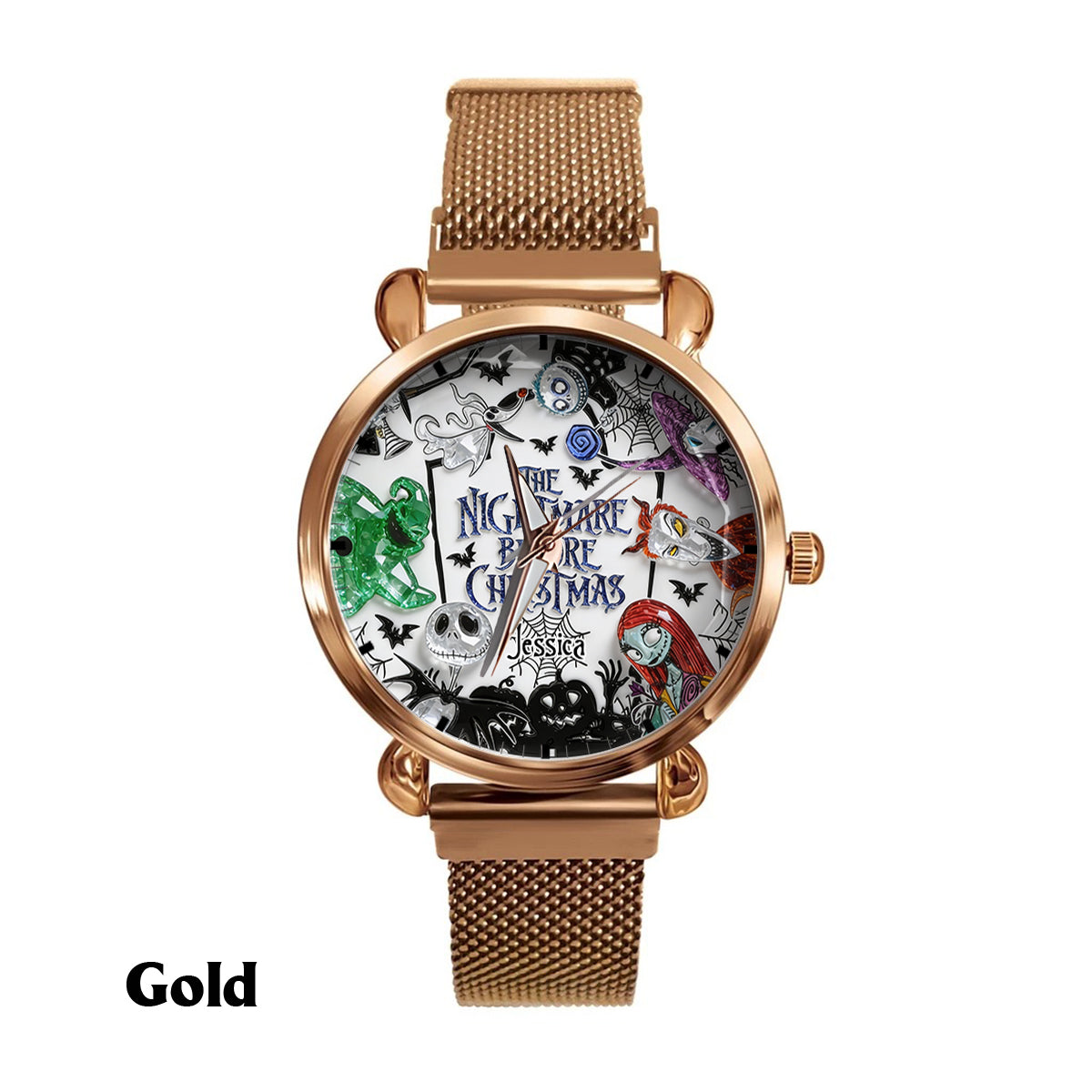 Personalized Nightmare Before Christmas Women's Watch Custom Design Gift Women Hand Watch GradoCreations