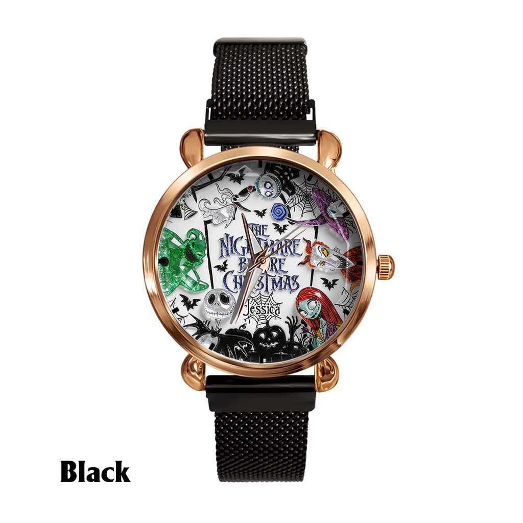 Personalized Nightmare Before Christmas Women's Watch Custom Design Gift Women Hand Watch GradoCreations