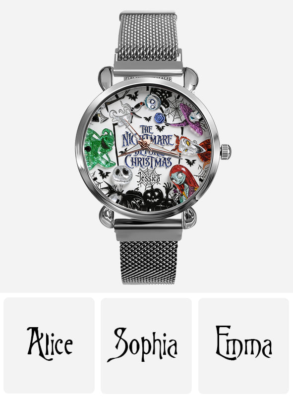 Personalized Nightmare Before Christmas Women's Watch Custom Design Gift Women Hand Watch GradoCreations