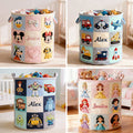 Personalized Kids Storage Basket Custom Name 3D Design Laundry Organizer Laundry Basket GradoCreations