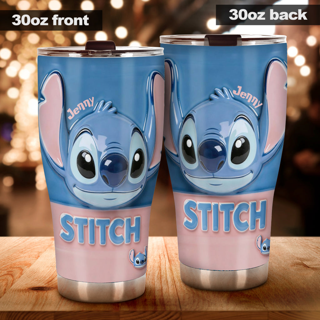 Personalized Ohana Tumbler with Stitch Design for Mom Tumbler GradoCreations