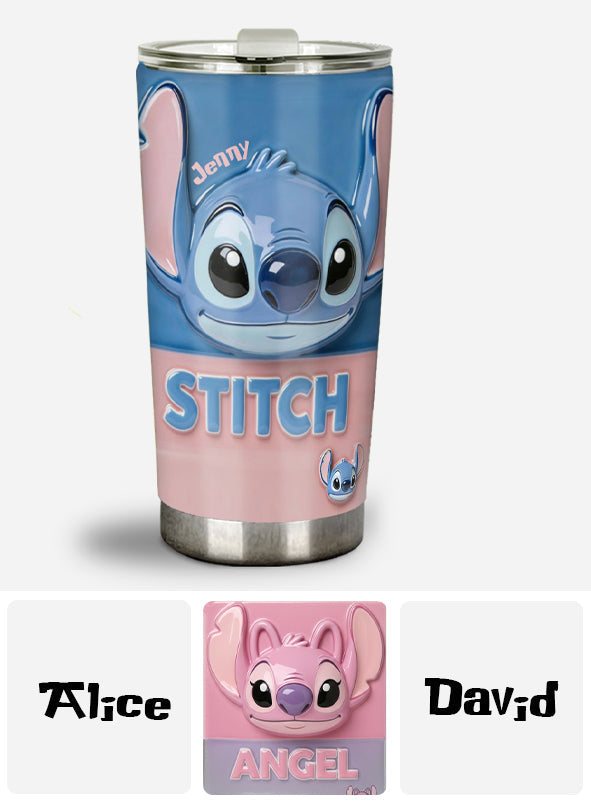 Personalized Ohana Tumbler with Stitch Design for Mom Tumbler GradoCreations