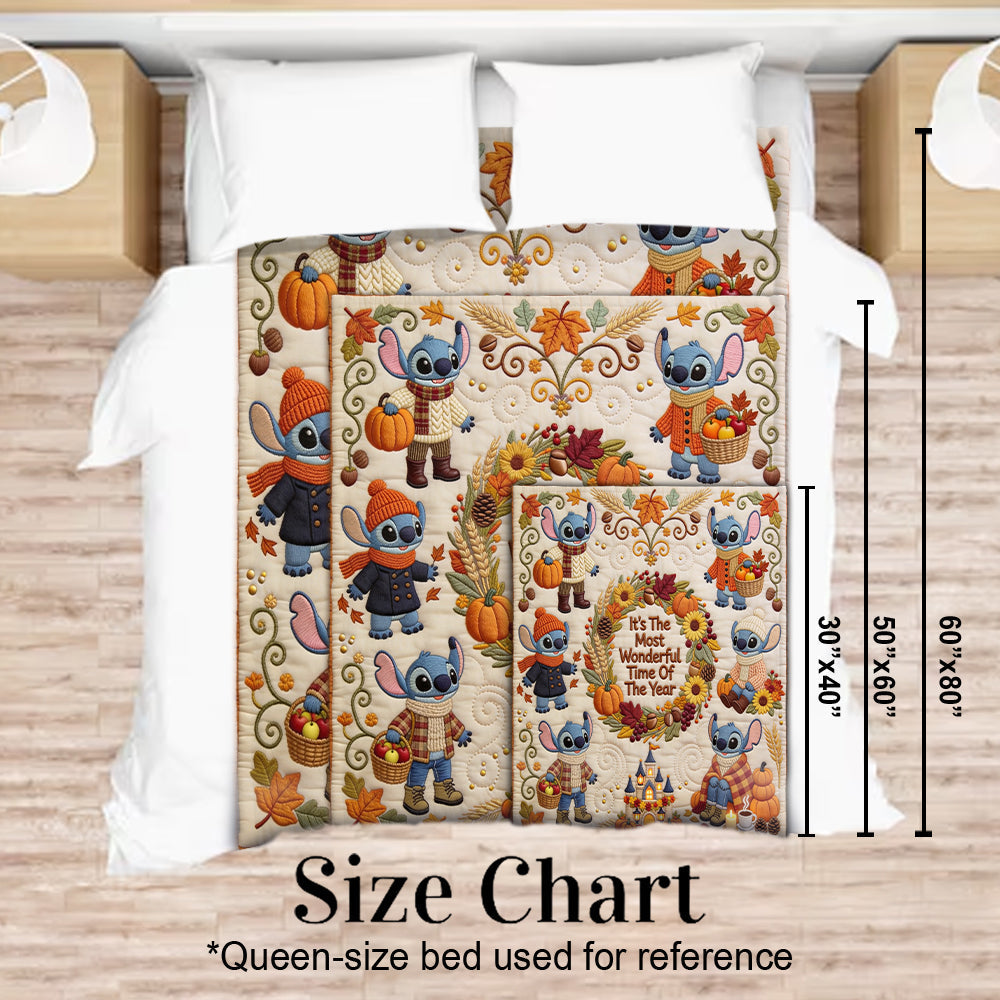 Personalized Ohana Blanket Fall Theme Gift for Family Blanket GradoCreations