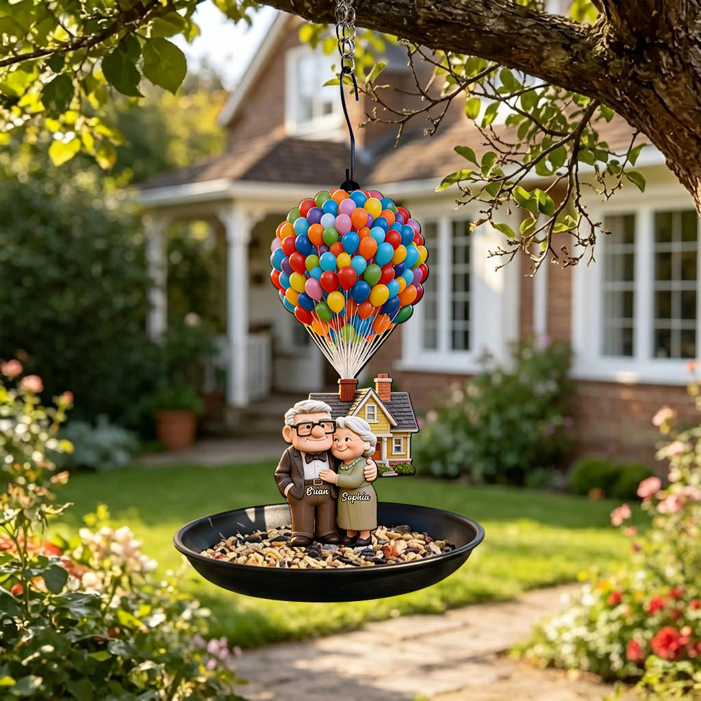 Personalized Movie-Inspired Bird Feeder Bath for Couples Bird Feeder/ Bath GradoCreations
