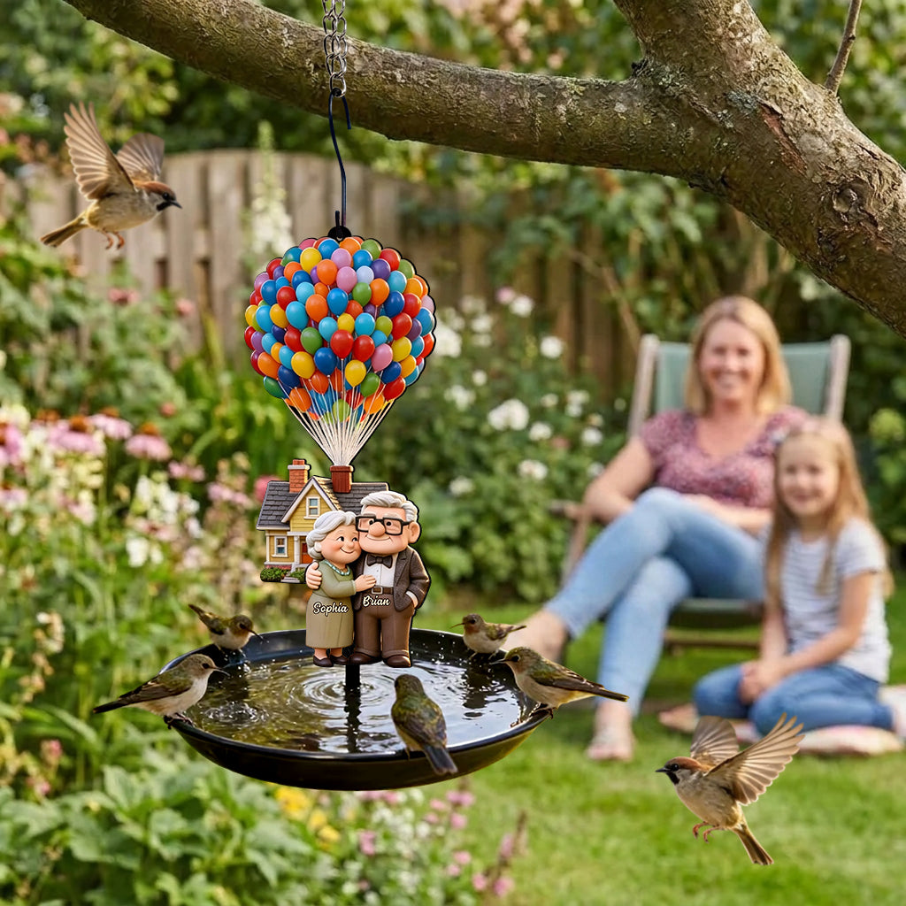 Personalized Movie-Inspired Bird Feeder Bath for Couples Bird Feeder/ Bath GradoCreations