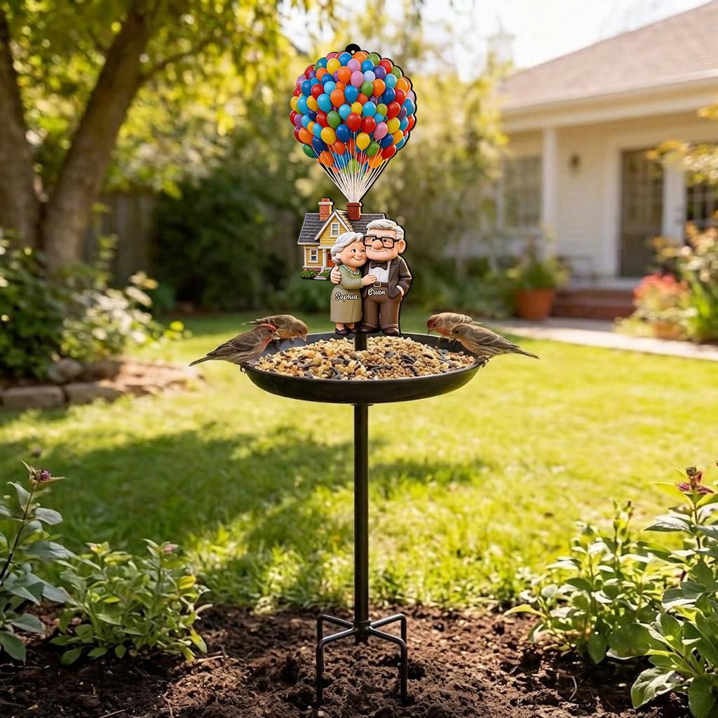 Personalized Movie-Inspired Bird Feeder Bath for Couples Bird Feeder/ Bath GradoCreations