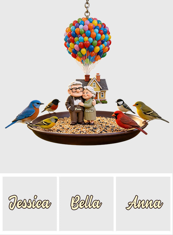 Personalized Movie-Inspired Bird Feeder Bath for Couples Bird Feeder/ Bath GradoCreations