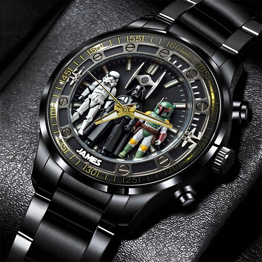 Personalized Star Wars Hand Watch with Unique Design for Men Hand Watch GradoCreations