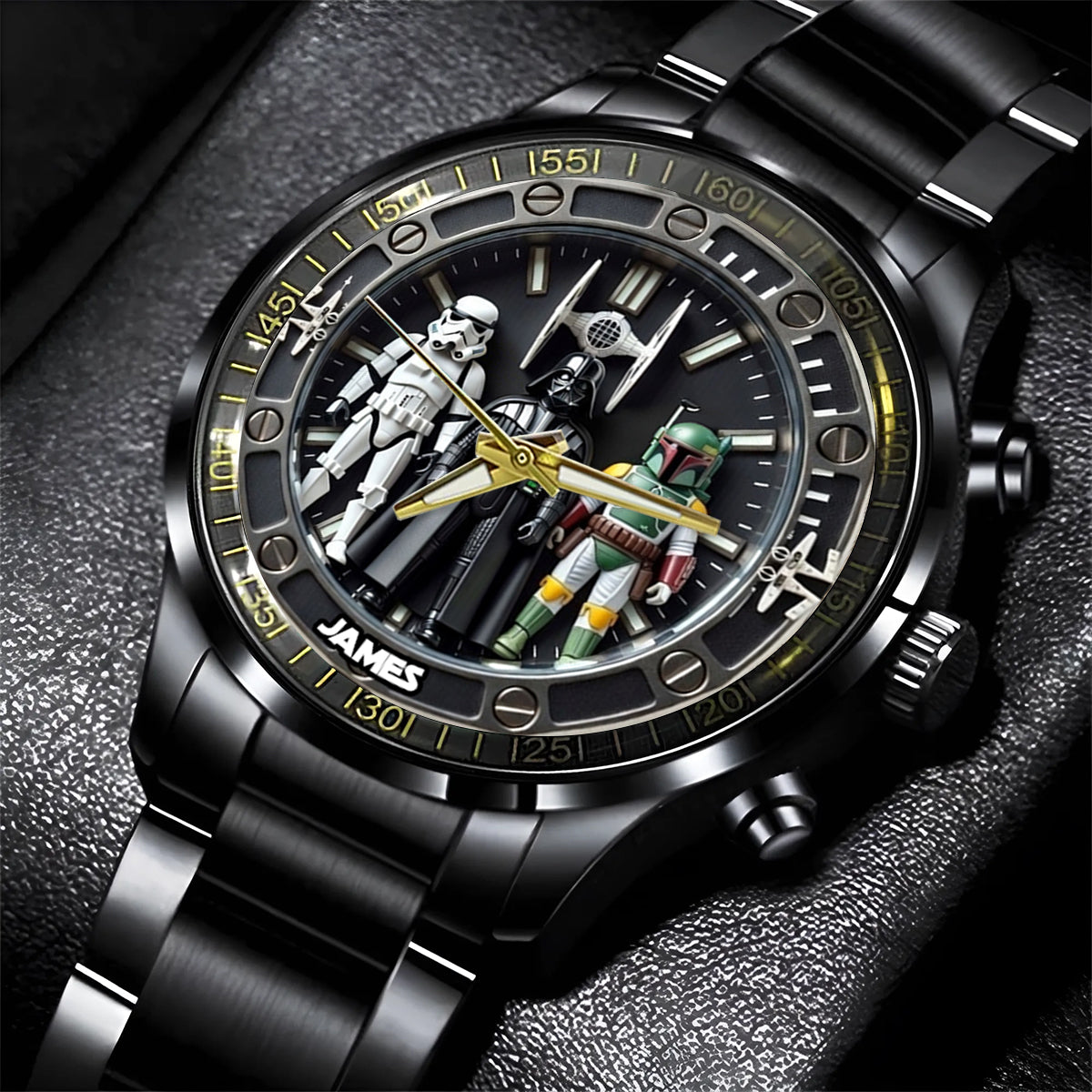 Personalized Star Wars Hand Watch with Unique Design for Men Hand Watch GradoCreations