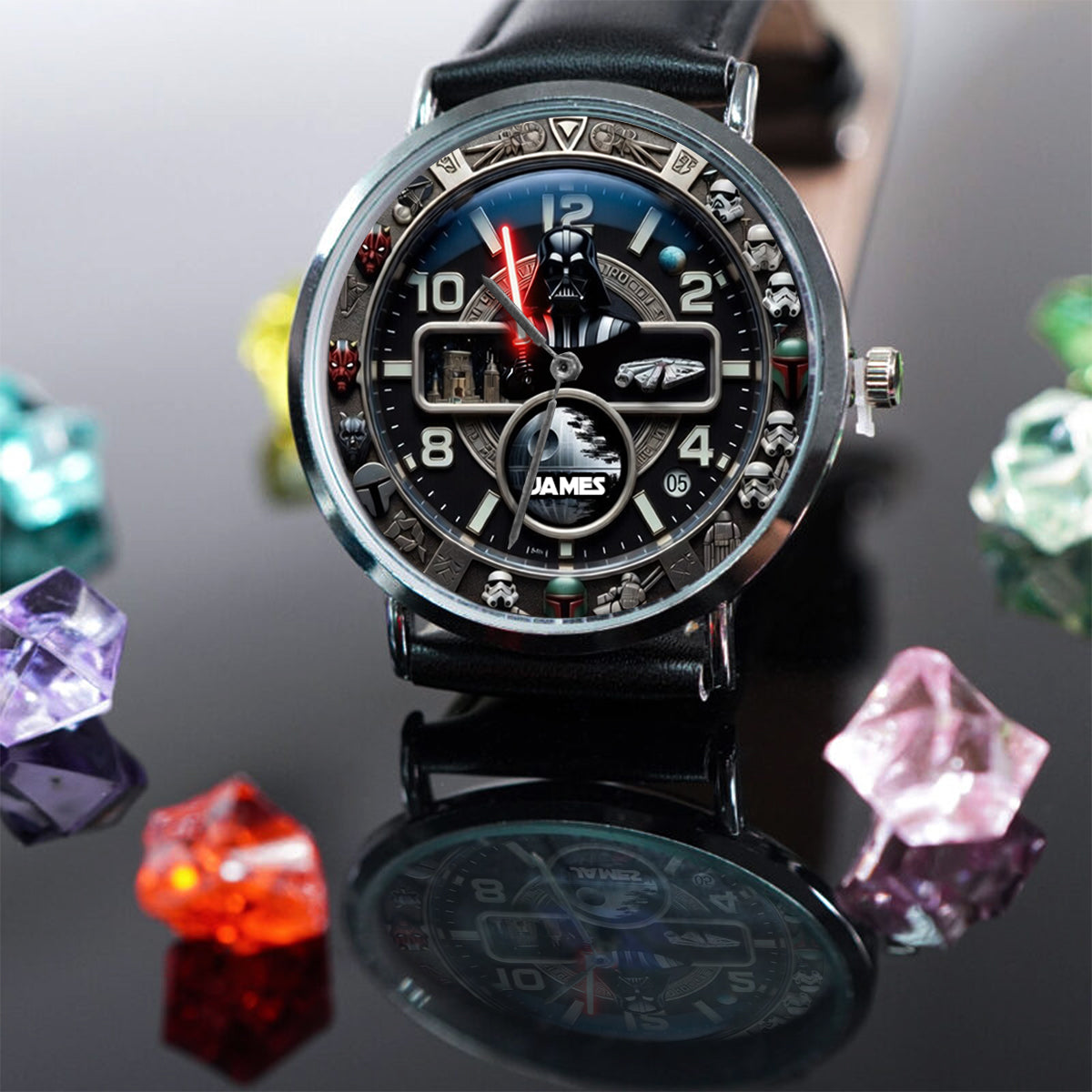 Personalized Star Wars Hand Watch with Unique Design for Men Hand Watch GradoCreations