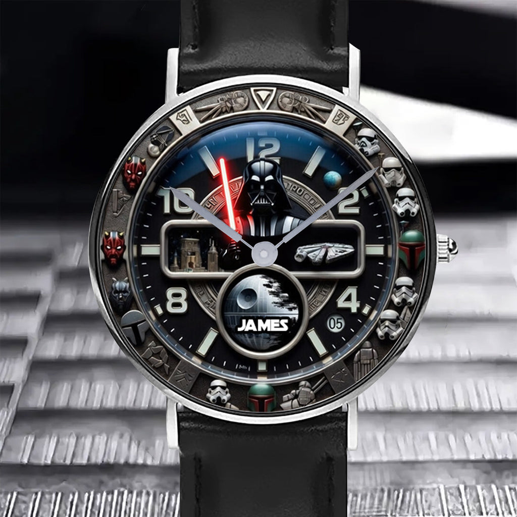 Personalized Star Wars Hand Watch with Unique Design for Men Hand Watch GradoCreations