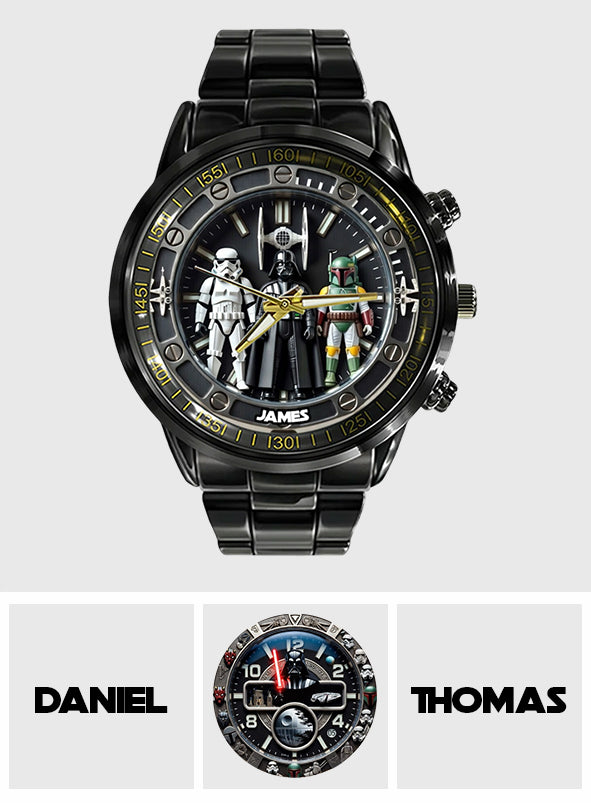 Personalized Star Wars Hand Watch with Unique Design for Men Hand Watch GradoCreations