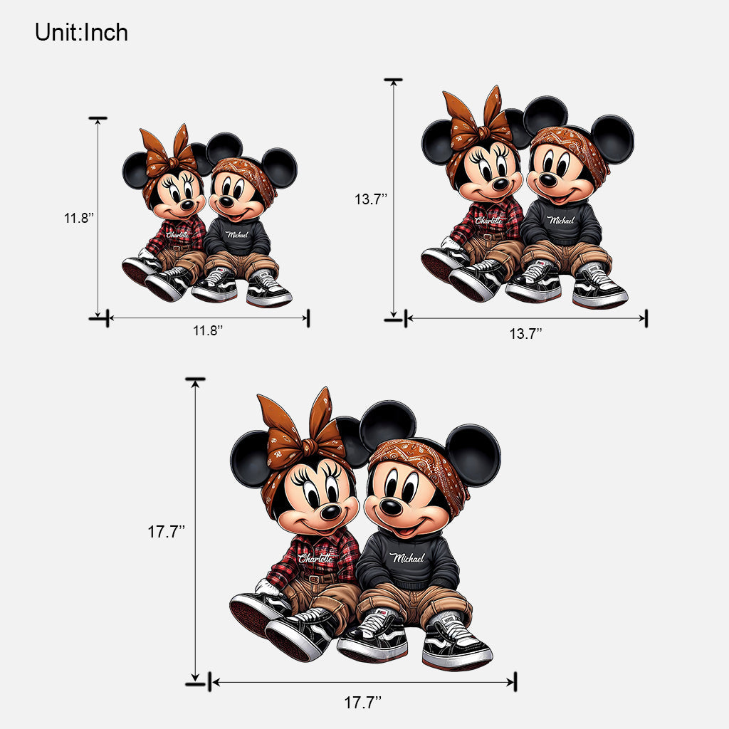 Personalized Chicano Mouse Couple Custom Wood Sign Gift Wood Sign GradoCreations